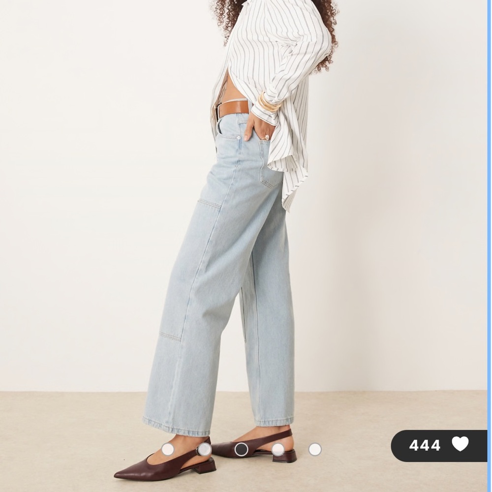 ASOS Light Blue Straight Leg Jeans - Picture 5 of 7